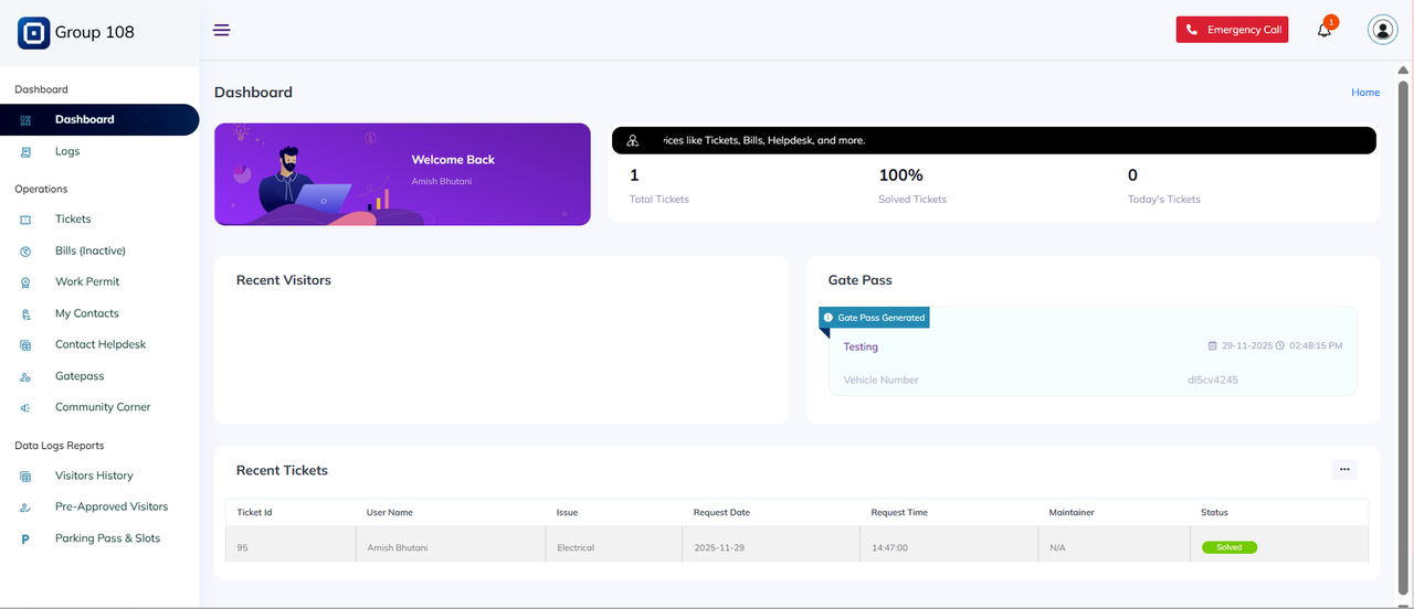 Unified Dashboard & Operational Visibility